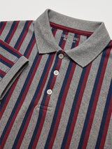 Men Plus Size Smoulder Multi Striped Polo