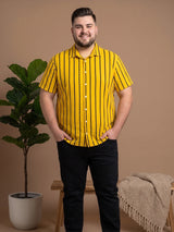 Men Plus Size Boldline Multi Striped Shirts