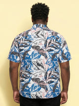 Men Plus Size Caspian Multicolor Printed Casual Shirt