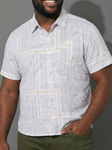 Men Plus Size Quarry Multicolor Printed Casual Shirt