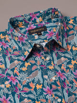 Men Plus Size Nacre Multi Printed Shirts
