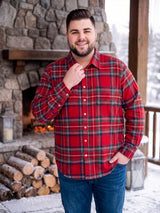 Men Plus Size Monroe Multi Check Shirts Shirts