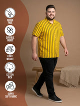 Men Plus Size Boldline Multi Striped Shirts