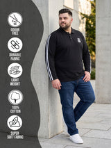 Men Plus Size Crewyard Solid Polo Tshirt