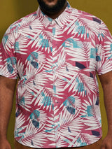 Men Plus Size Tropico Multicolor Printed Casual Shirt