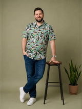 Men Plus Size Mossmatrix Multi Printed Shirts