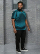 Men Plus Size Nevon Multi Striped Polo