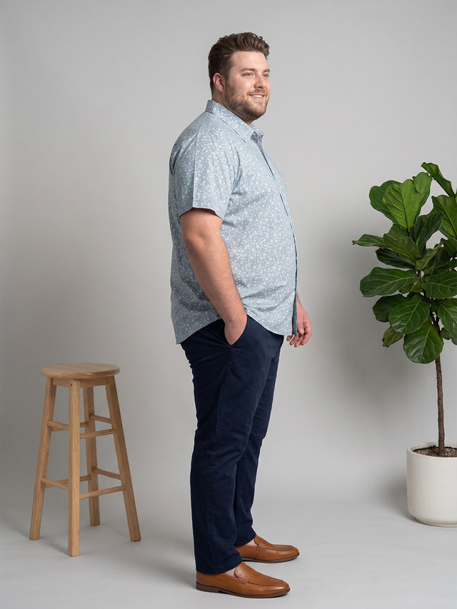 Men Plus Size Creamor Multi Printed Shirts