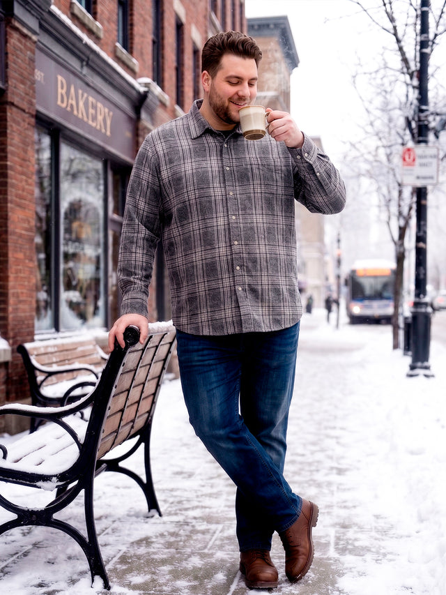 Men Plus Size Calloway Multi Check Shirts