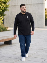 Men Plus Size Crewyard Solid Polo Tshirt