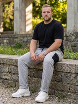 Men Plus Size Fulcrum Grey Solid Trackpants