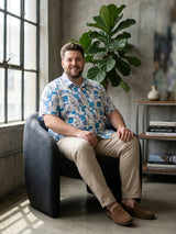 Men Plus Size Aquacube Multi Printed Shirts