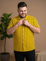 Men Plus Size Boldline Multi Striped Shirts