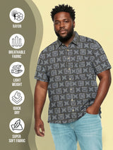 Men Plus Size Framex Multicolor Printed Casual Shirt