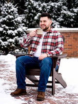 Men Plus Size Benze Multi Check Shirts