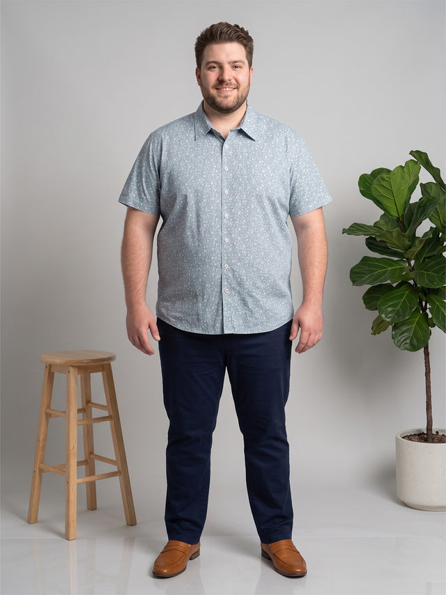 Men Plus Size Creamor Multi Printed Shirts