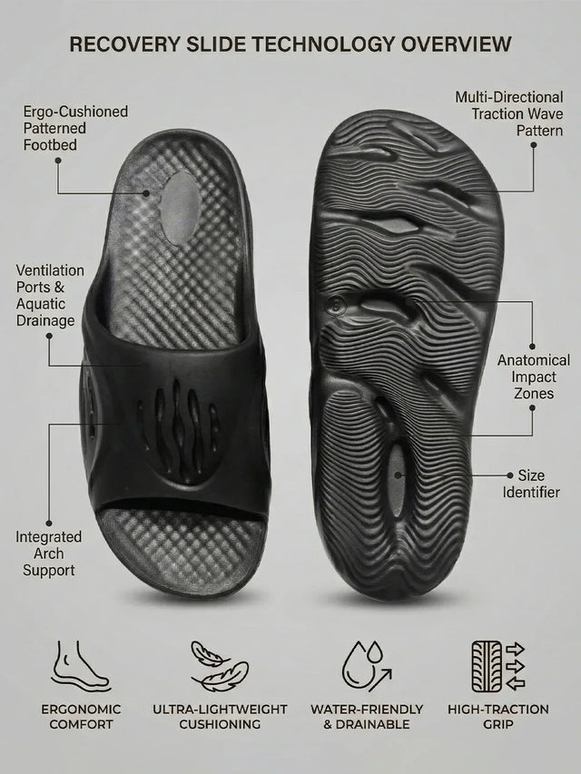 bigbanana Bastion-Black Unisex Slipper