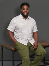 Men Plus Size Quarry Multicolor Printed Casual Shirt