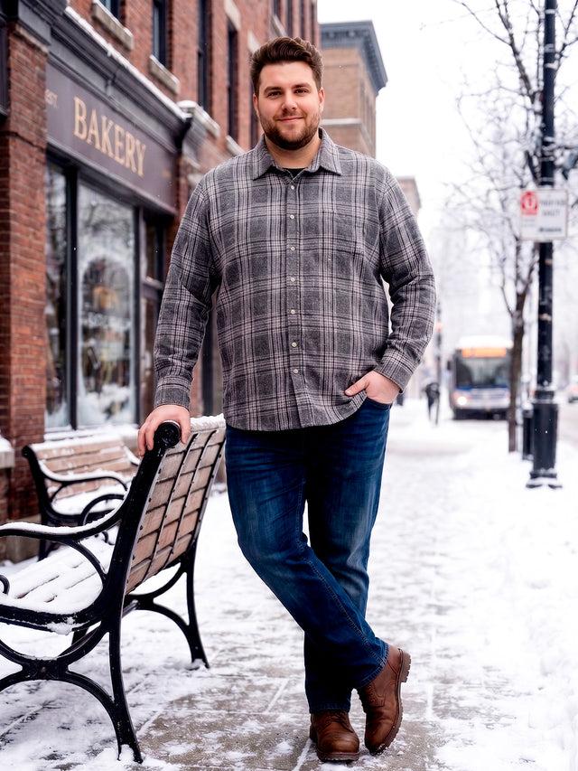 Men Plus Size Calloway Multi Check Shirts
