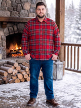 Men Plus Size Monroe Multi Check Shirts Shirts