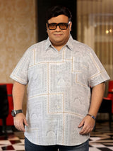 Men Plus Size Quarry Multicolor Printed Casual Shirt