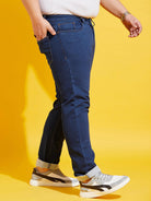 Men Plus Size Inertia Solid Jeans - bigbanana