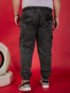 Men Plus Size Jackal Washed Jeans - bigbanana