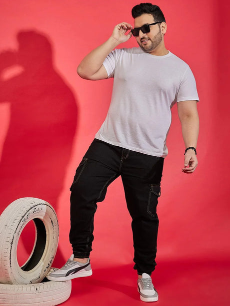 Men Plus Size Jockson Washed Jeans - bigbanana