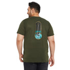 Men Plus Size Jolt Printed Round Neck Tshirt - bigbanana