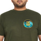 Men Plus Size Jolt Printed Round Neck Tshirt - bigbanana