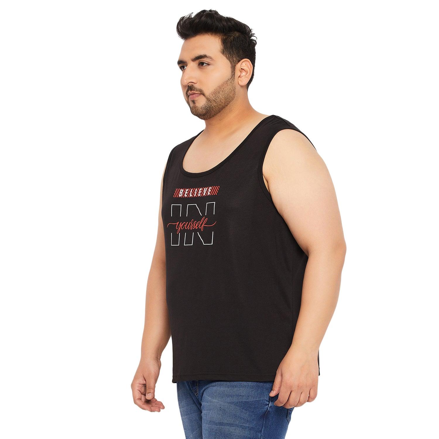 Men Plus Size Jupiter Printed Innerwear Vest - bigbanana