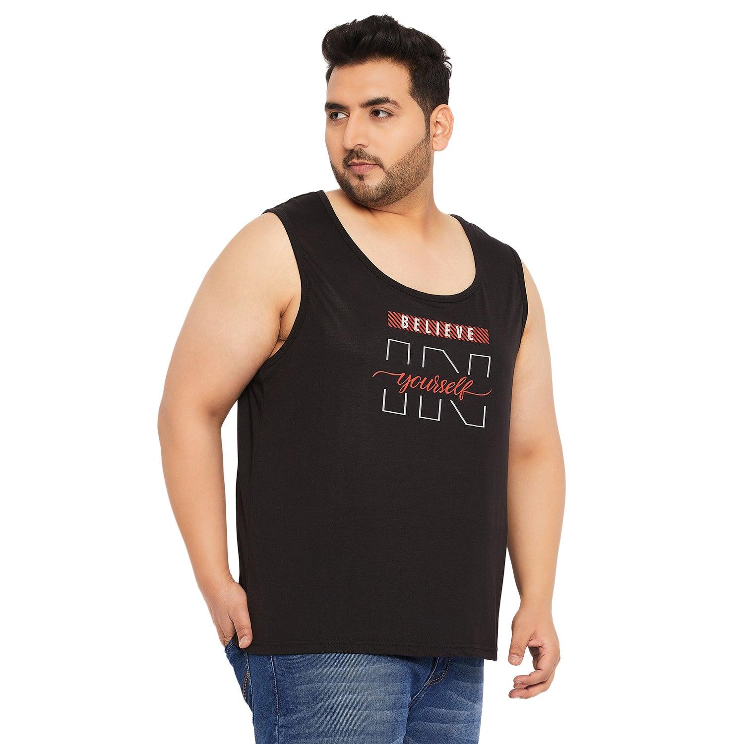 Men Plus Size Jupiter Printed Innerwear Vest - bigbanana