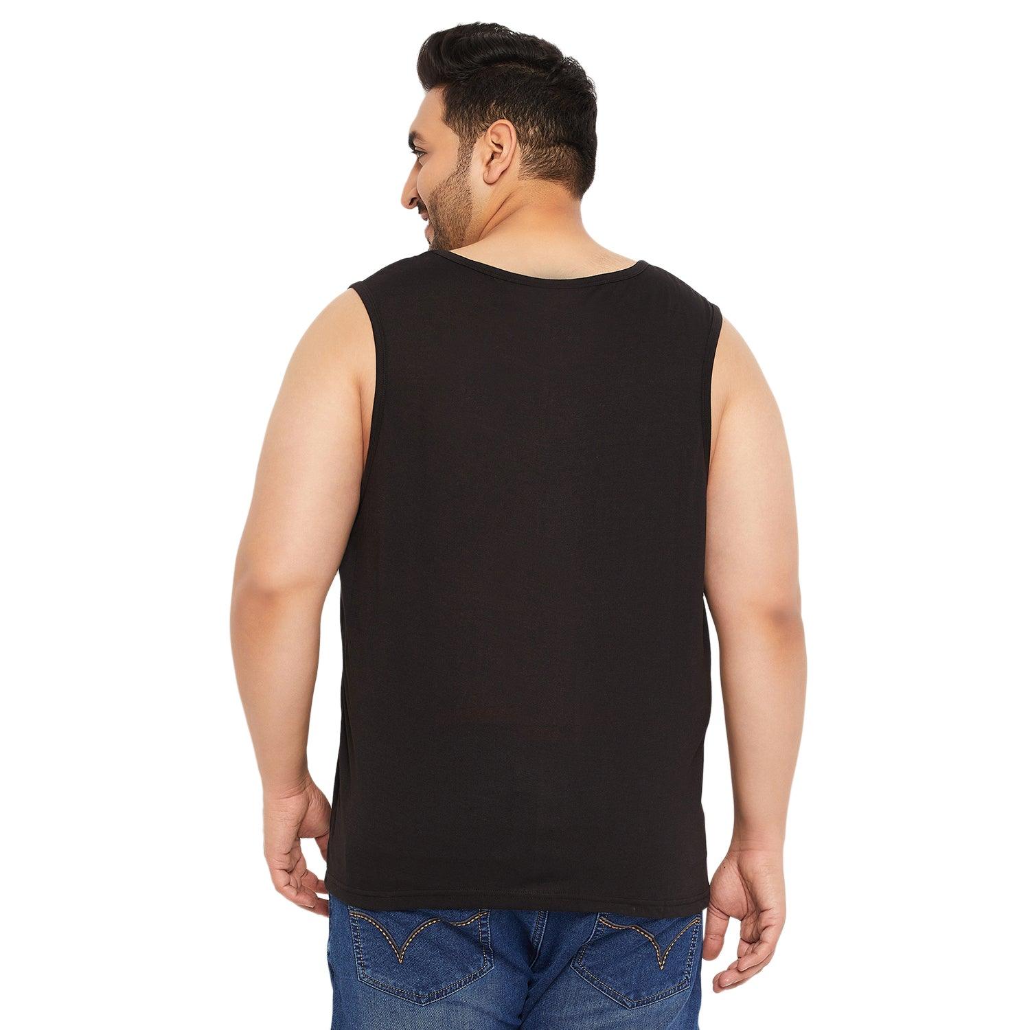 Men Plus Size Jupiter Printed Innerwear Vest - bigbanana