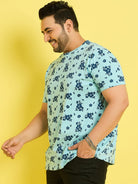 Men Plus Size Kansas Printed Round Neck Tshirt - bigbanana