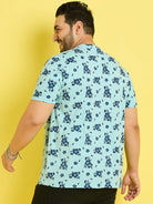 Men Plus Size Kansas Printed Round Neck Tshirt - bigbanana