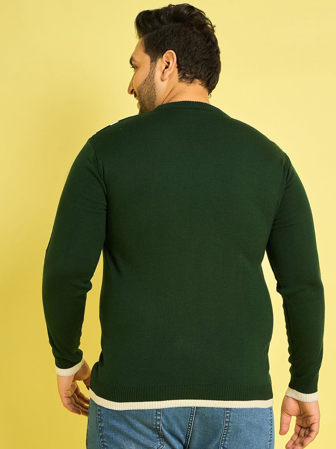 Men Plus Size Karumba Striped Sweater - bigbanana