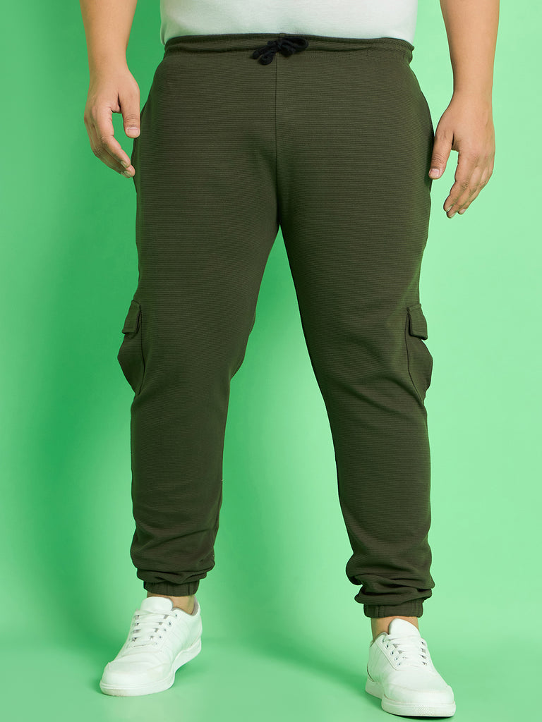 Men Plus Size Kempsey Solid Trackpant - bigbanana