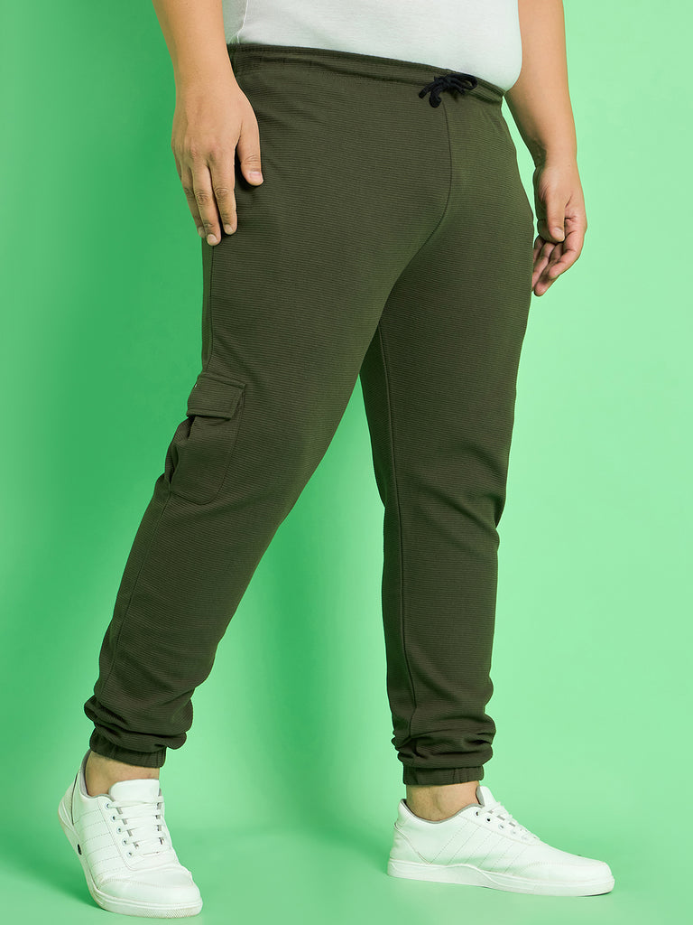 Men Plus Size Kempsey Solid Trackpant - bigbanana