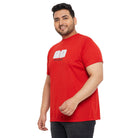 Men Plus Size Keys Printed Round Neck Tshirt - bigbanana