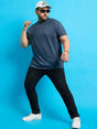 Men Plus Size Kilson Solid Round Neck Tshirt - bigbanana