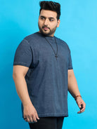 Men Plus Size Kilson Solid Round Neck Tshirt - bigbanana