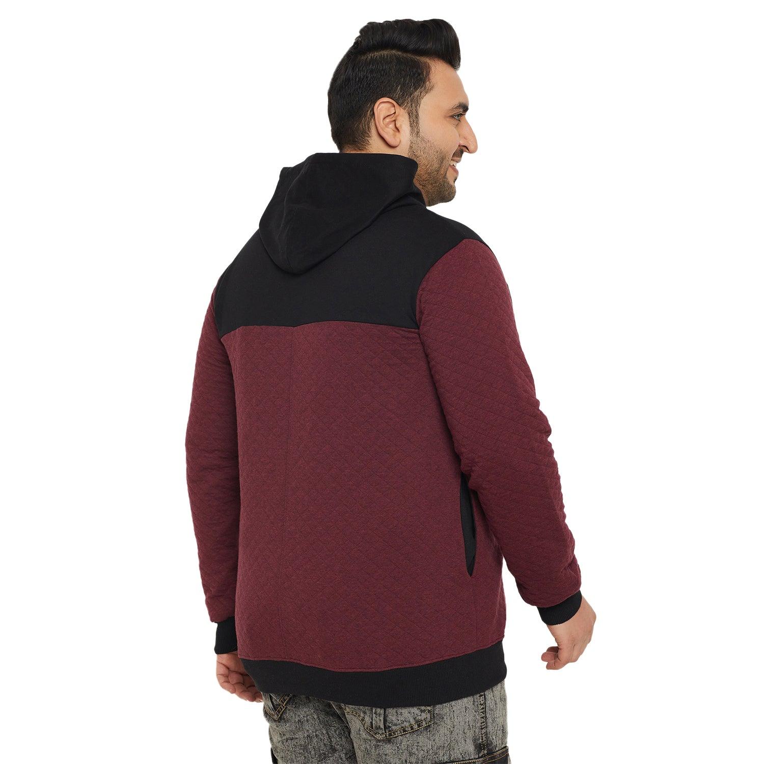 Men Plus Size Kimso Colorblock Sweatshirt - bigbanana