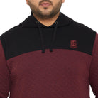 Men Plus Size Kimso Colorblock Sweatshirt - bigbanana