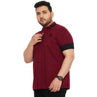 Men Plus Size Kol Solid Polo Tshirt - bigbanana