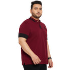 Men Plus Size Kol Solid Polo Tshirt - bigbanana