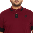 Men Plus Size Kol Solid Polo Tshirt - bigbanana