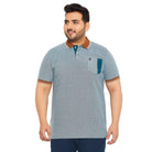 Men Plus Size Koriyo Solid Polo Tshirt - bigbanana