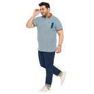 Men Plus Size Koriyo Solid Polo Tshirt - bigbanana