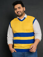 Men Plus Size Laverton Striped Sweater - bigbanana