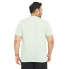 Men Plus Size Leeson Solid Round Neck Tshirt - bigbanana